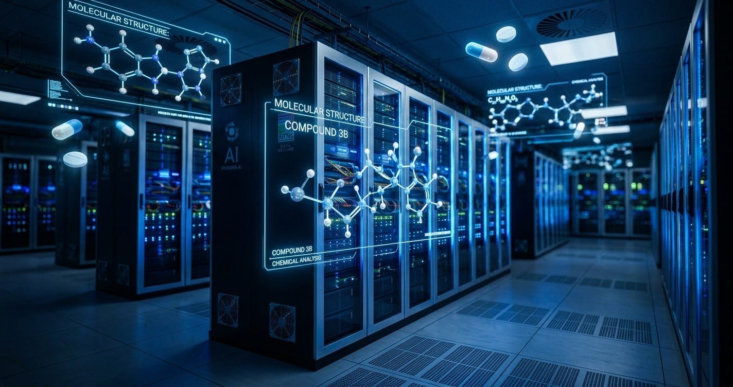 AI Pharma server room