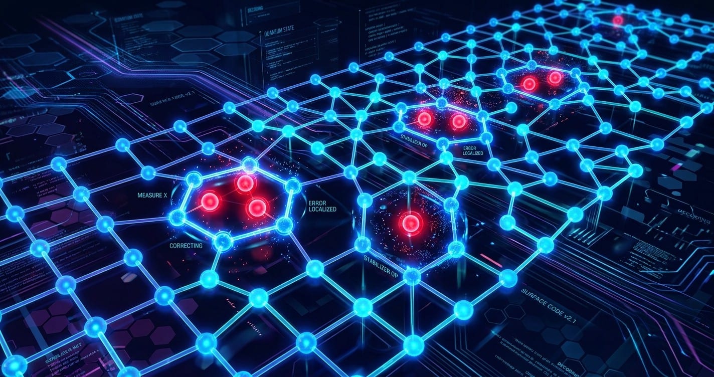 Quantum Surface Code Grid
