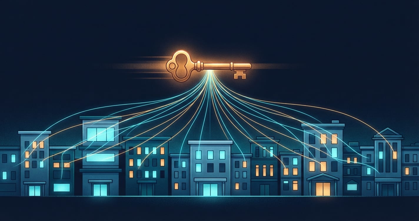 Une clé de laiton lumineuse qui atteint plusieurs fenêtres d’hôpital à la fois