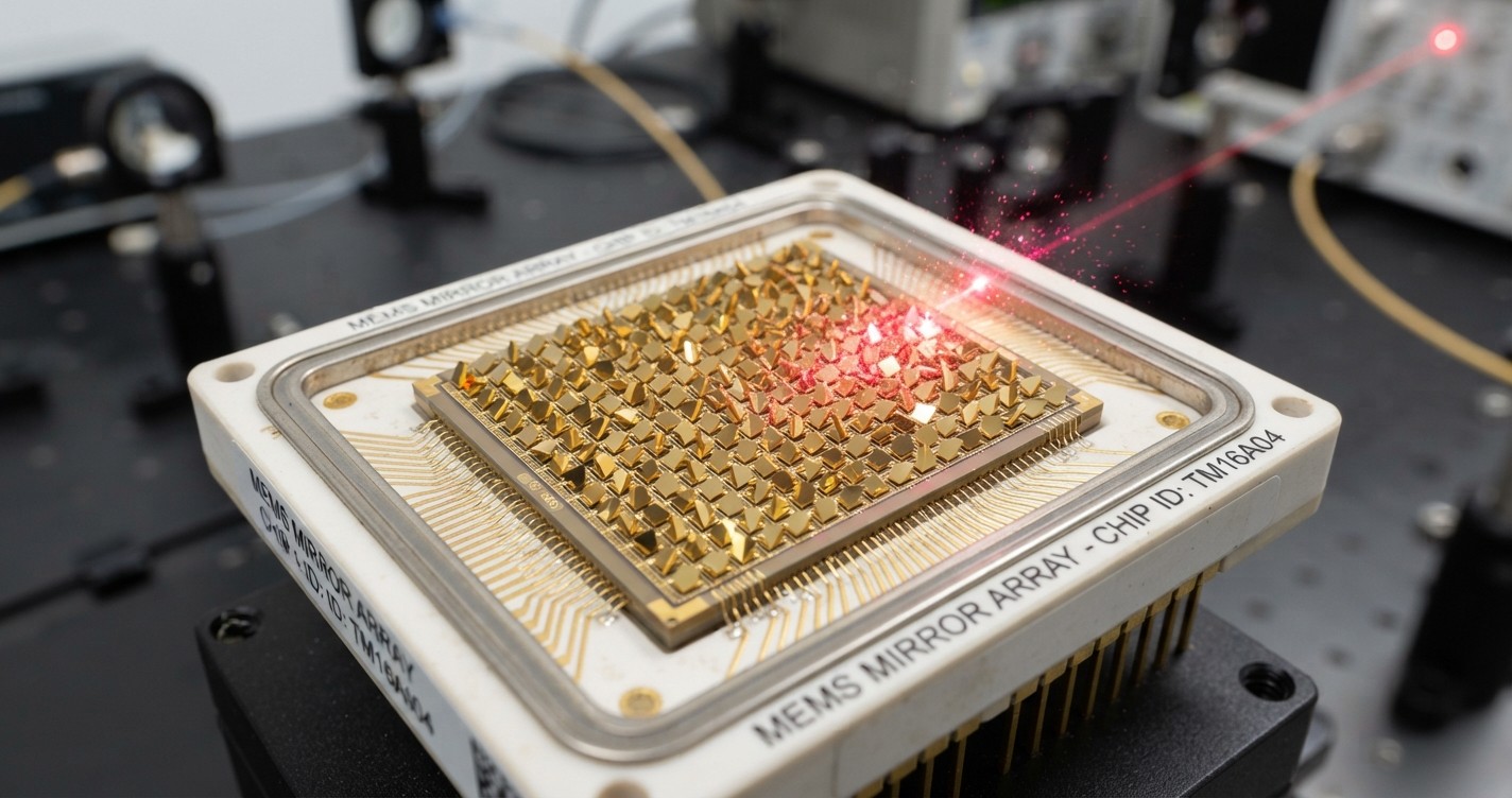 Array of micro-mirrors inside an optical circuit switch