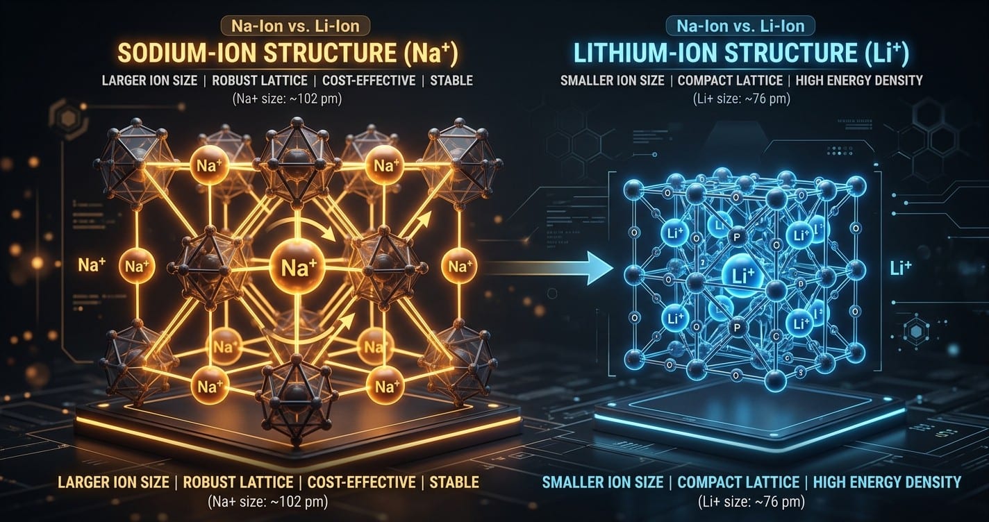 Sodium crystal structure