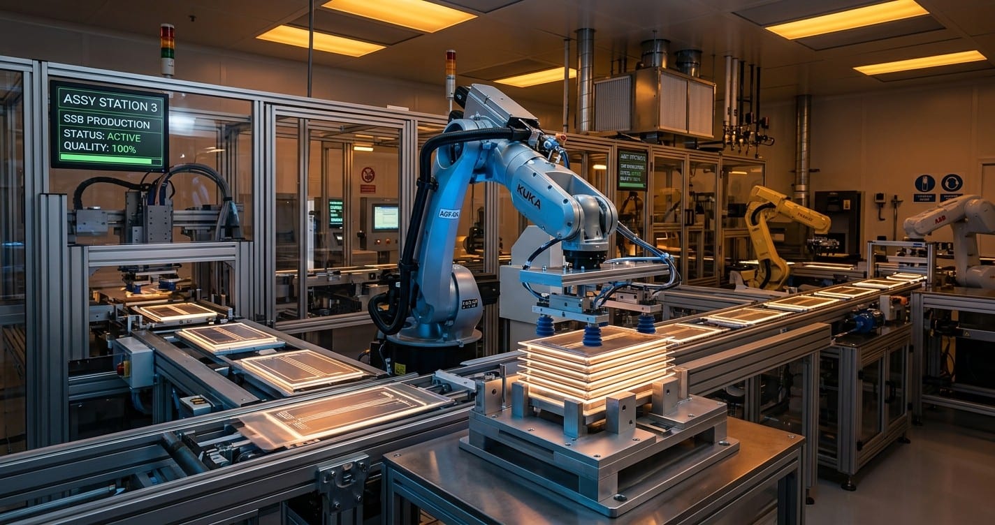 Robotic battery manufacturing