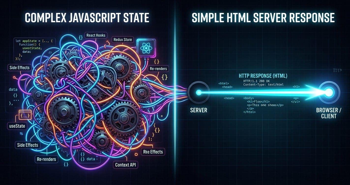 HTMX Architecture vs React