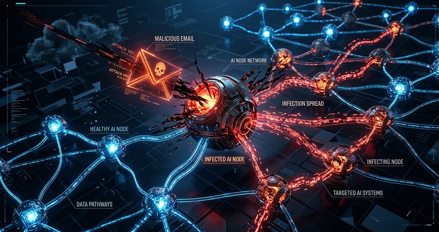 AI worm spreading across network