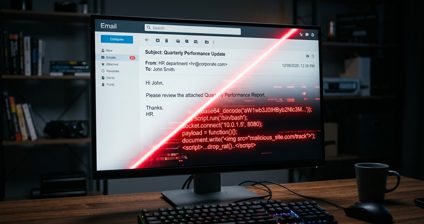 Scanning an email for hidden prompts
