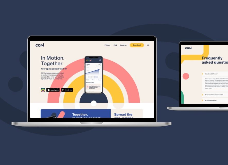 The COVI website.